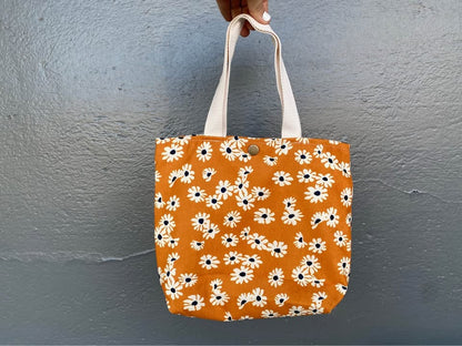 Flower Oxford Cloth Tote Bag