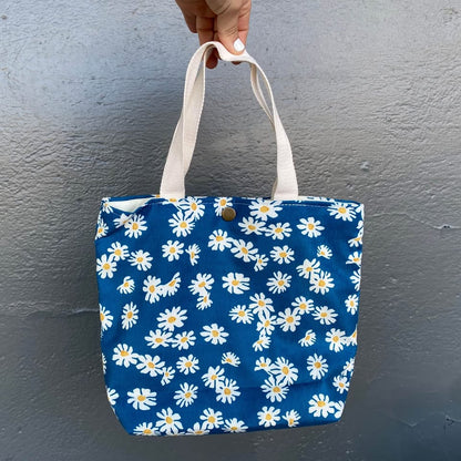 Flower Oxford Cloth Tote Bag