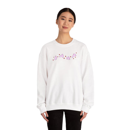 Pink Bunnies & Hearts Crewneck Sweatshirt